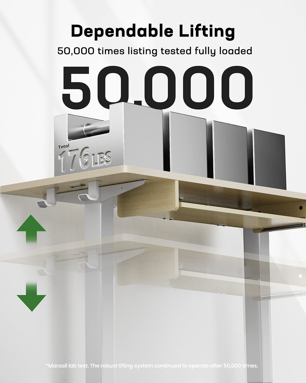 Standing Desk Adjustable Height with Extra Large Keyboard Tray,