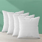 22x22 Throw Pillow Insert (Set of 4, White) Bed and Couch Pillows Stuffer Hypoallergenic