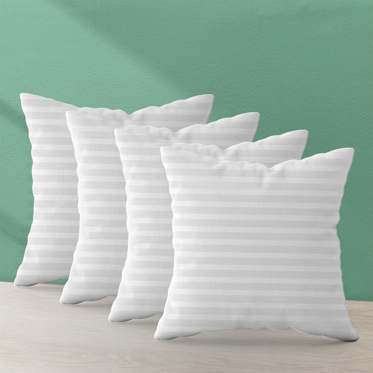 20x20 Throw Pillow Insert (Set of 4, White) Bed and Couch Pillows