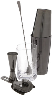 Essential Deluxe Mixing Cocktail Kit, Black, Model Number: M37131BK