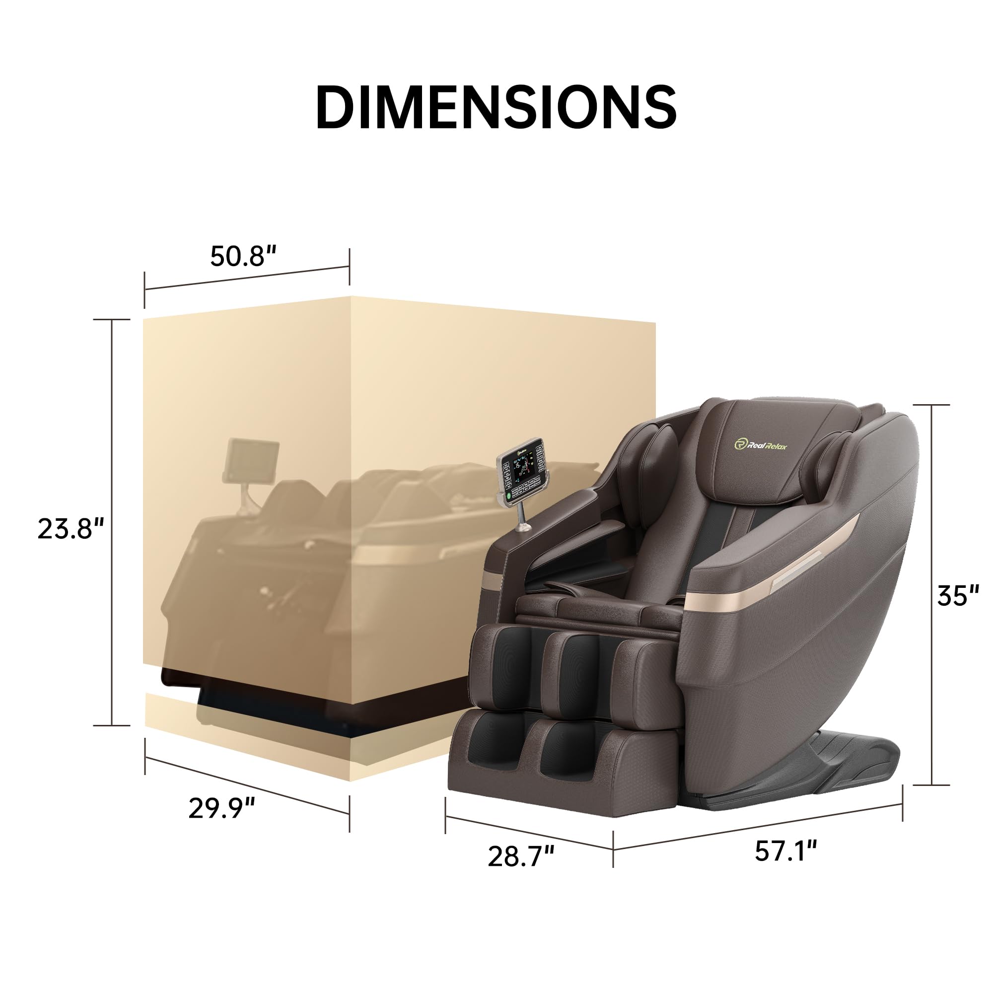 Massage Chair, Full Body Zero Gravity Recliner with AI Voice Control, SL Track