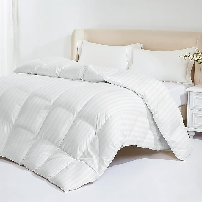Down Feather Comforter King Size - All Season Hotel Duvet Insert