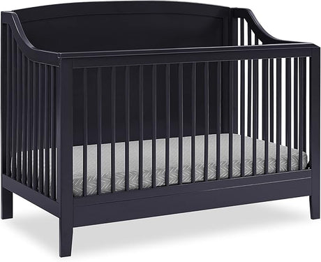 Campbell 6-in-1 Convertible Crib - Greenguard Gold Certified, Midnight Grey