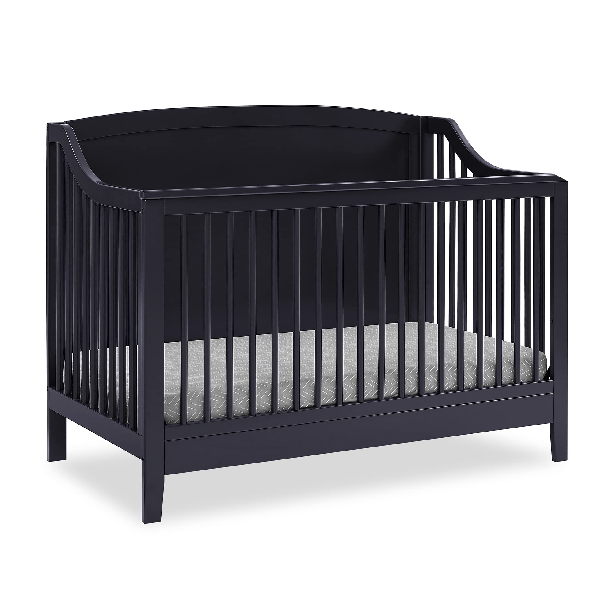 Campbell 6-in-1 Convertible Crib - Greenguard Gold Certified, Midnight Grey