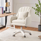 Home Office Chair Velvet Vanity Chairs Cute Makeup Desk Chair with Wheels Mid Back Computer Chairs Height Adjustable Small