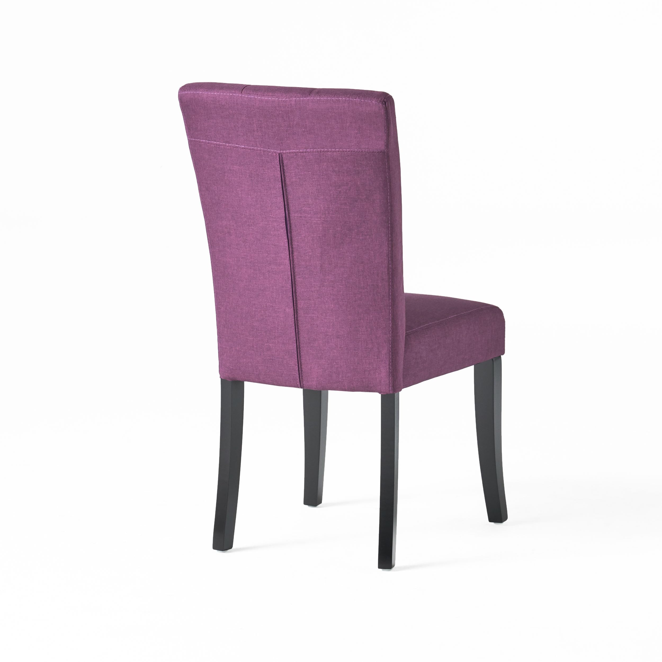 Nyomi Fabric Dining Chair, Deep Purple(pack of 2)