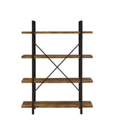 Bookcase Antique Nutmeg and Black 805806