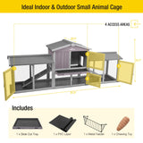 Rabbit Hutch Bunny Hutch Large Rabbit Cage, Indoor Bunny Cages Outdoor Rabbit House