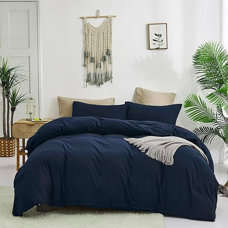 Navy Blue Comforter Set Queen Navy Blue Bedding Set Soft Dark Navy Bedding Comforter