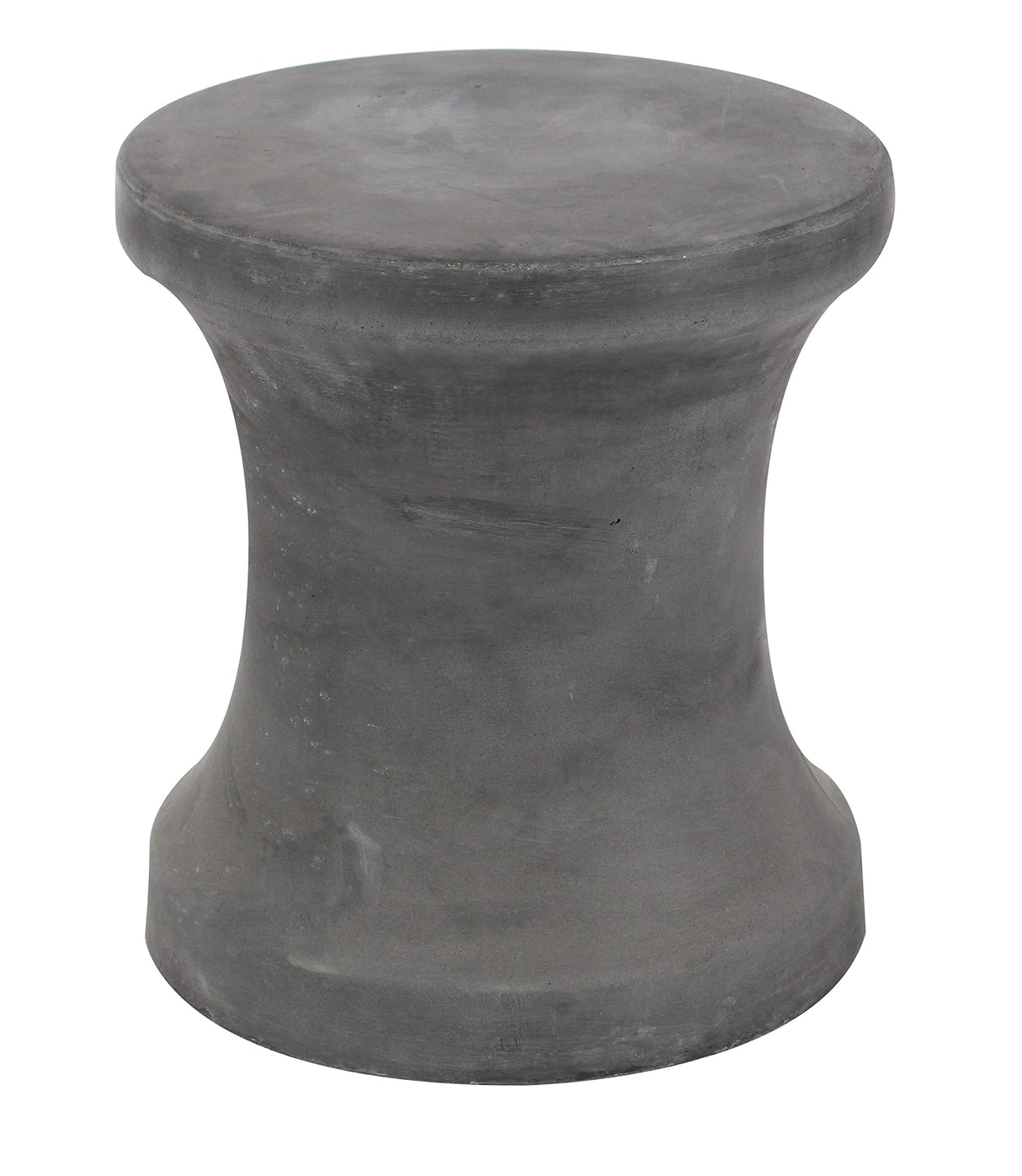 Fiberclay Ceramic Outdoor Accent Table, 14" x 14" x 16", Black