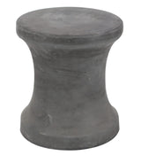 Fiberclay Ceramic Outdoor Accent Table, 14" x 14" x 16", Black