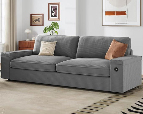 Modern Couch, Comfy Couches for Living Room, Oversized Loveseat Sofa