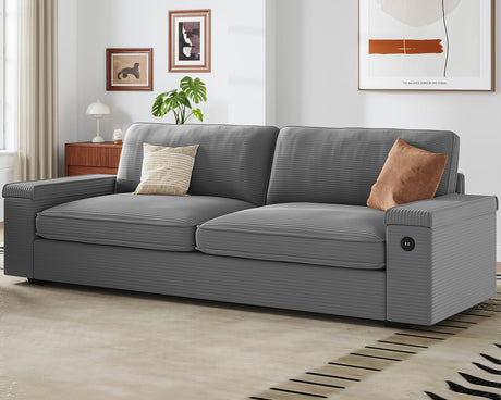 Modern Couch, Comfy Couches for Living Room, Oversized Loveseat Sofa