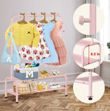 Kids Clothing Rack - Kids Dress Up Clothes Storage Racks - Dress Up Rack for Little Girls