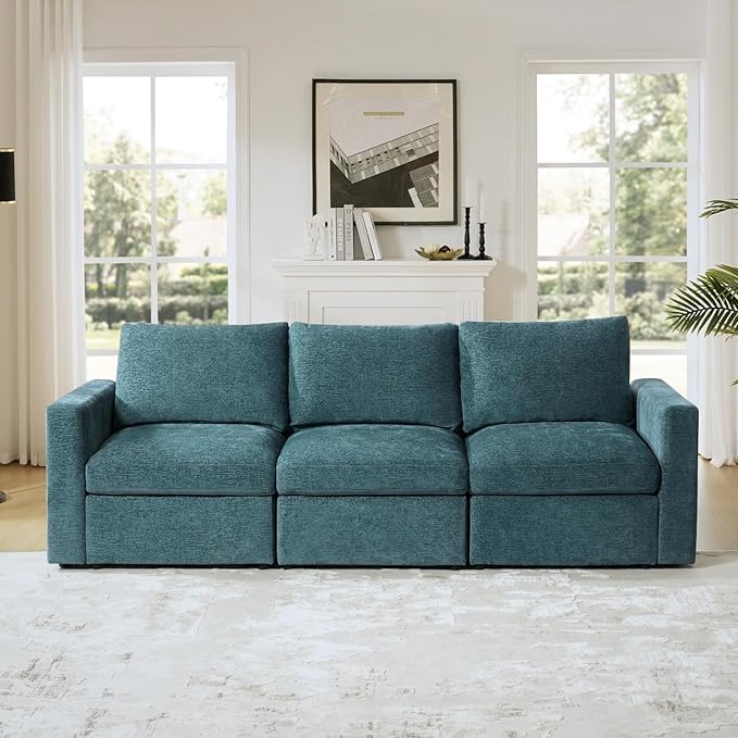 98.25'' Modular Sectional Sofa, Multi-Functional L Shaped Couch with Storage,