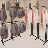 6 Way Clothing Rack, Heavy Duty Metal Clothing Garment Rack with Curved Arms