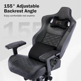 Big and Tall Gaming Chair Gaming Chair 450lbs with 6D Flip-up Armrests