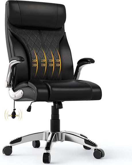 Ergonomic Office Chair,Big and Tall Leather Office Chair,Comfortable Executive Office