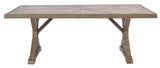 Beachcroft Modern Farmhouse Outdoor Dining Table with Porcelain Top