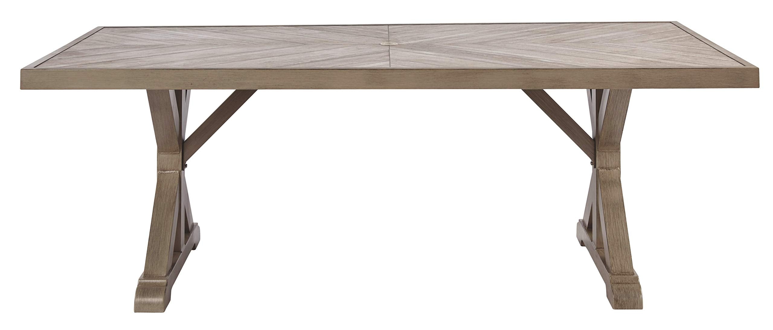Beachcroft Modern Farmhouse Outdoor Dining Table with Porcelain Top