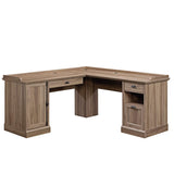 Barrister Lane L-Desk, Salt Oak finish