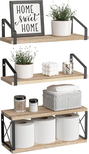 Floating Bathroom Shelves, Bathroom Shelves Over Toilet, Wood Shelves for Bathroom