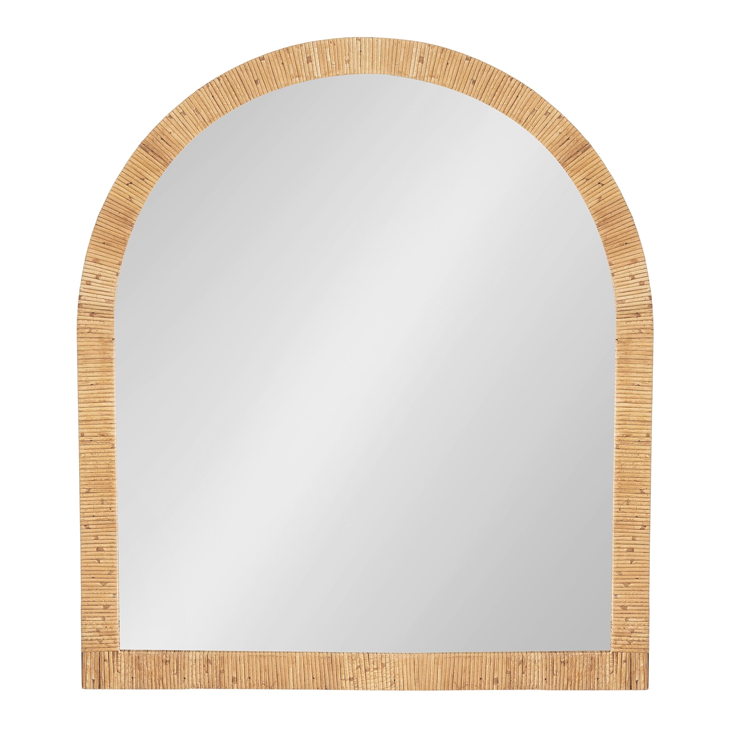Rattan Wall Mirror,  Natural Wood, Decorative Wooden Mirror