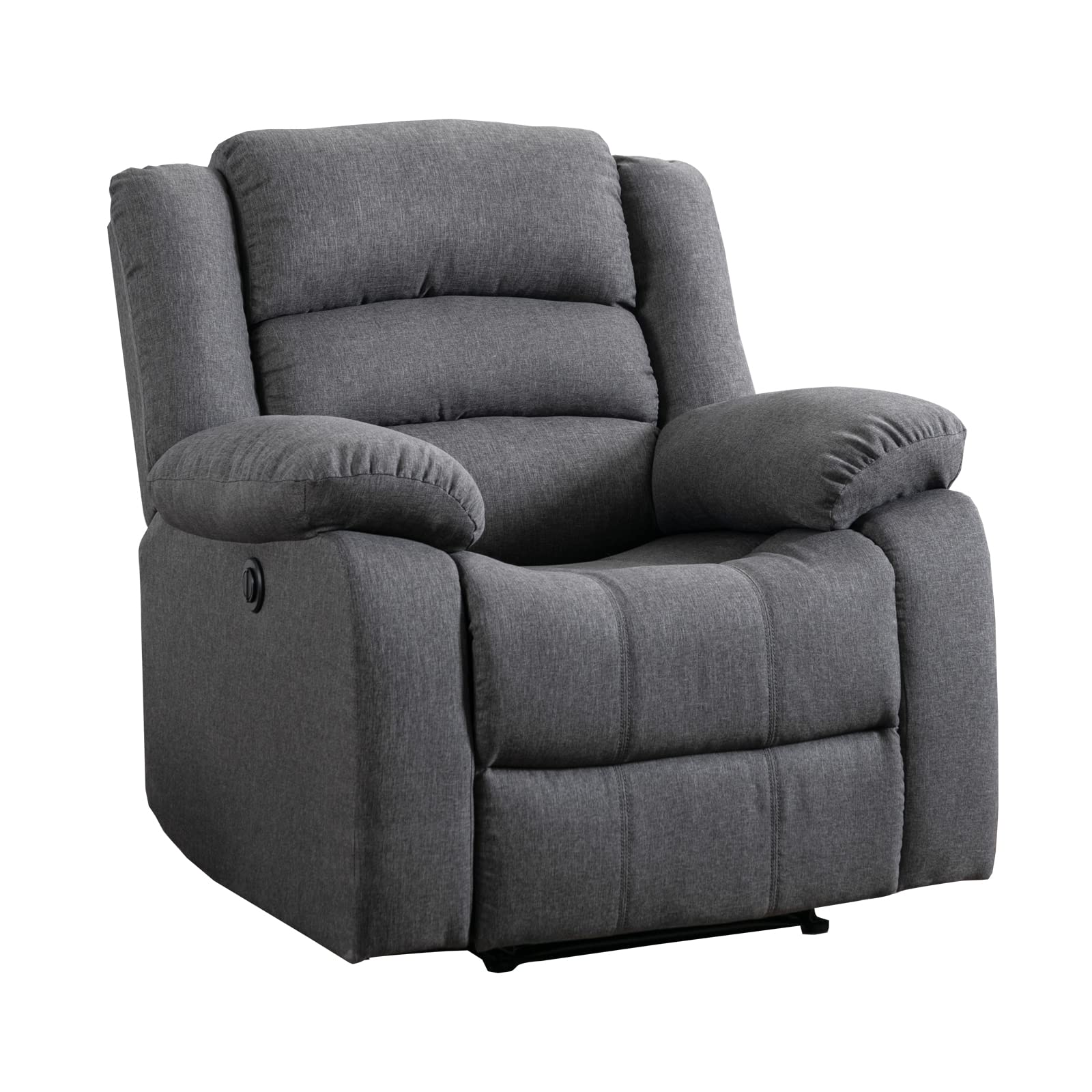 Classic Power Recliner Chair, Oversized Electric Overstuffed Chair