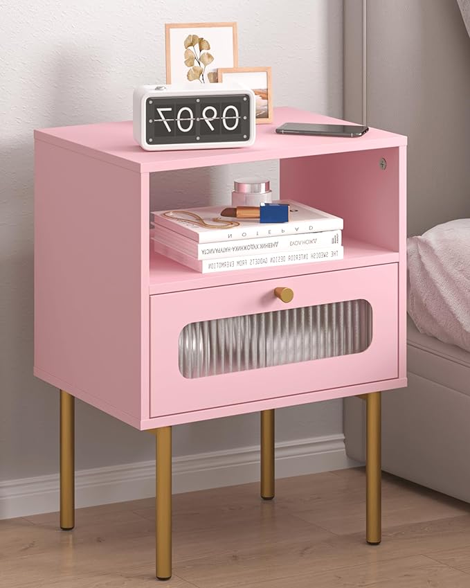 Modern Beside Table with Storage Drawer