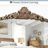 24" x 36" Antique Gold Arched Wall Mirror