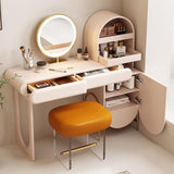 Makeup Vanity, Dressing Table, Exquisite Storage Vanity Set,LED Mercury Mirror