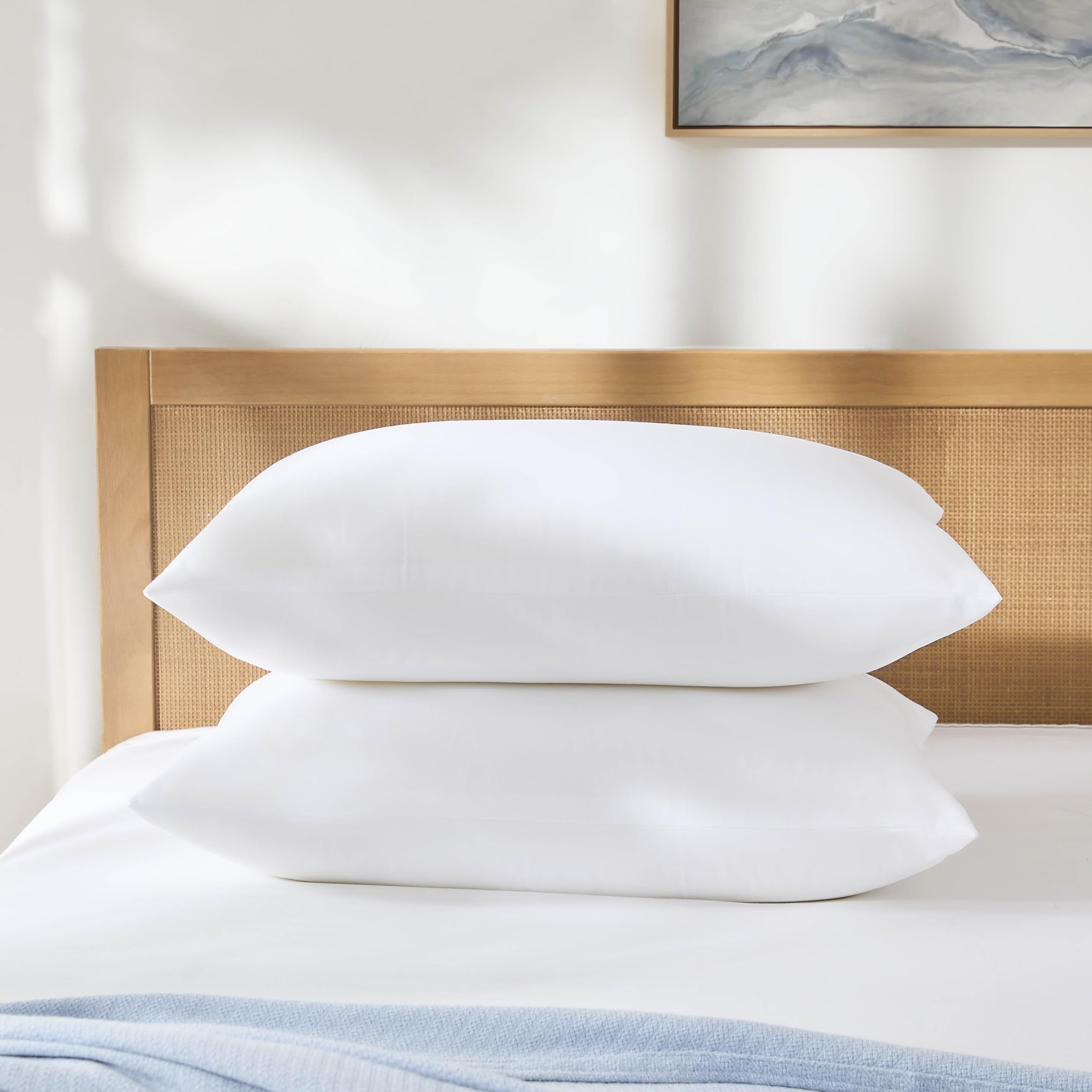 Bed Pillows for Sleeping - Breathable & Comfortable, Ideal for Side