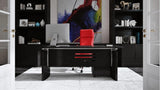 Harrison Black Oak Executive Desk