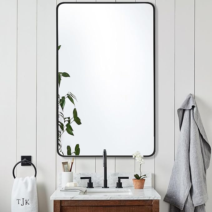 36 x 48 Inch Rectangle Wall Mirror, Aluminum Frame Rectangular Mirror