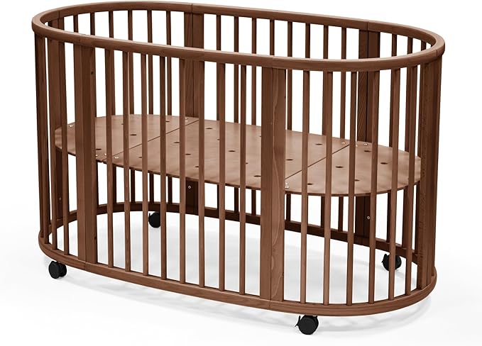 Sleepi Bed V3, Natural - Suitable for Ages 0-5 Years Old - Adjustable, Stylish & Flexible
