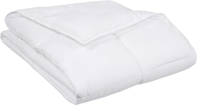 White Down Alternative Comforter and Duvet Insert with Corner Tabs (Full/Queen, Light)
