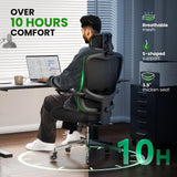 Ergonomic Office Chair for Big and Tall - 350lbs Capacity with Lumbar Support