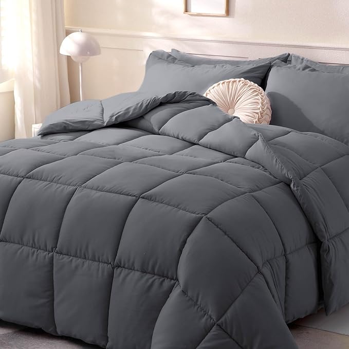 Comforters Oversize King Size, White All Season Duvet, Lightweight Quilt