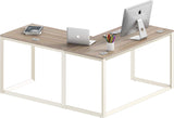 Triangle-Leg L-Shaped Home Office Computer Desk