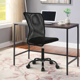 Small Office Chair, Armless Desk Chair with Wheels, Ergonomic Computer Chair