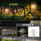 Solar Pathway Lights Outdoor, 8 Pack Modern Solar Garden Lights Outdoor Waterproof,