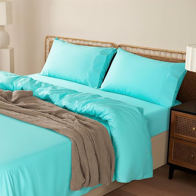 1000 Thread Count 100% Egyptian Cotton Sheets Set,King Size Bed Sheet 4 Piece Sets,