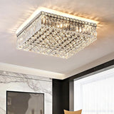 Lights Gold Crystal Flush Mount Ceiling Light Fixtures,Elegant Crystal Chandelier Pendant