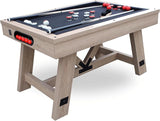 54" Bumper Pool Table for Adults and Kids Game Room, Poker Table Top, Comes