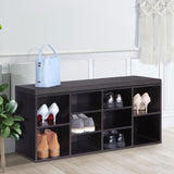 Shoe Storage Bench, Entryway Bench with Storage, 3-Tier Shoe Rack Bench 10 Cubbies