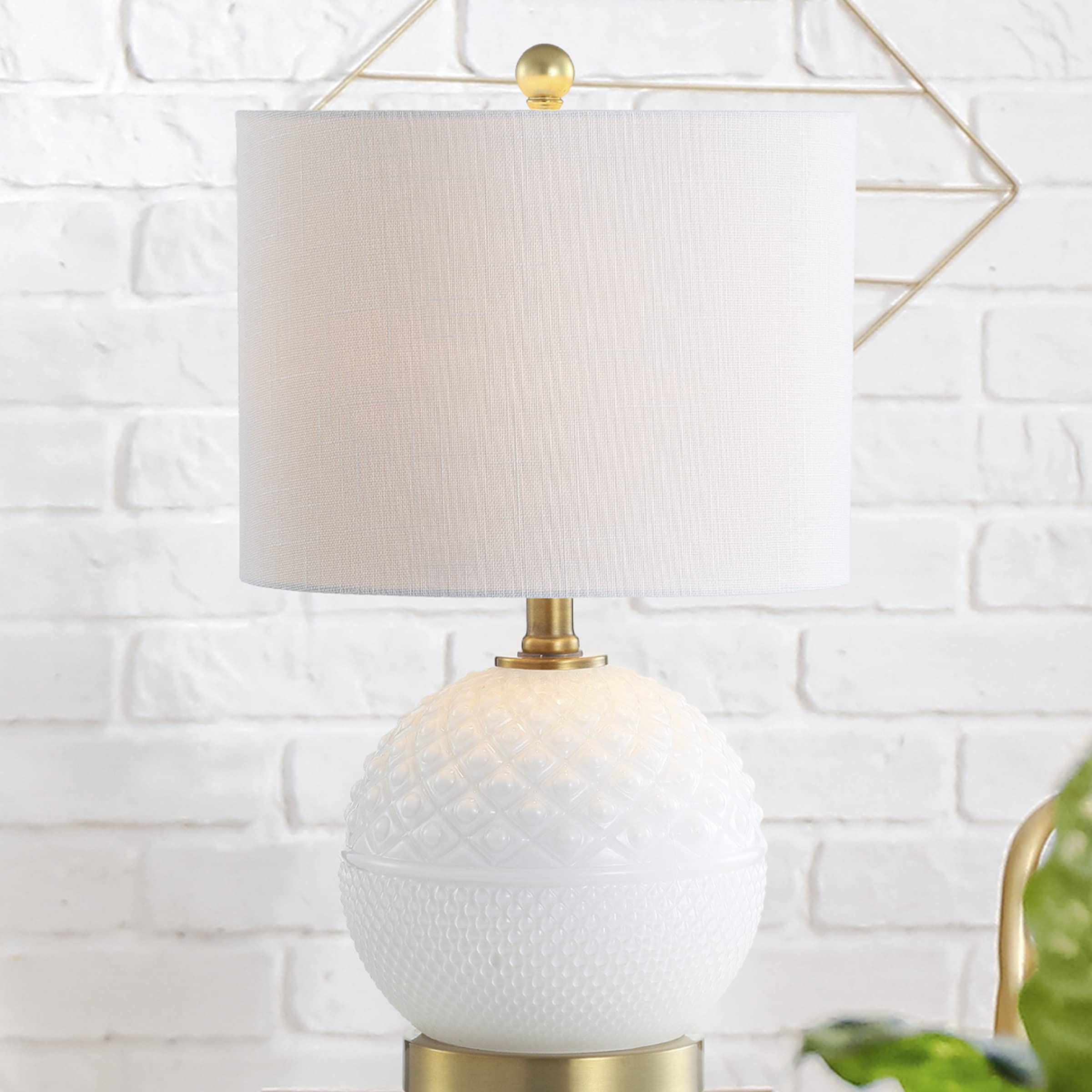 Julienne 20.5" Glass/Metal LED Table Lamp