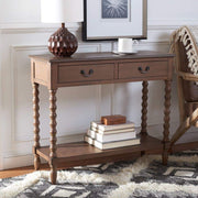 Home Collection Athena Brown 2-Drawer Console Table, 0