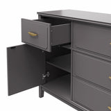 Stella Wide Dresser, 1, Graphite Gray