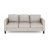 Bayonne Modern Upholstered 3-Seater Sofa Couch for Living Room, Fog