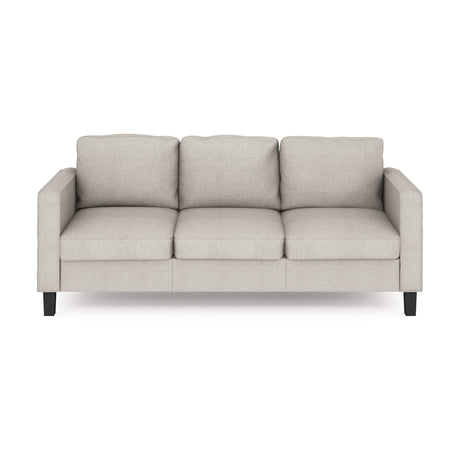 Bayonne Modern Upholstered 3-Seater Sofa Couch for Living Room, Fog